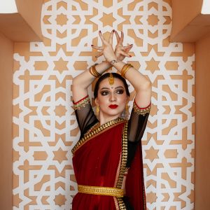 Multi Color Net  Lehenga Set